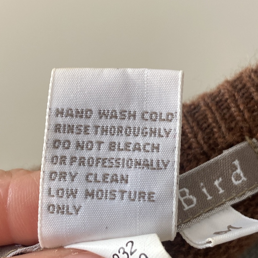 Isabella Bird Ballet Wrap Tie Front Cashmere Cardigan Sweater Brown Size Medium - Picture 13 of 13